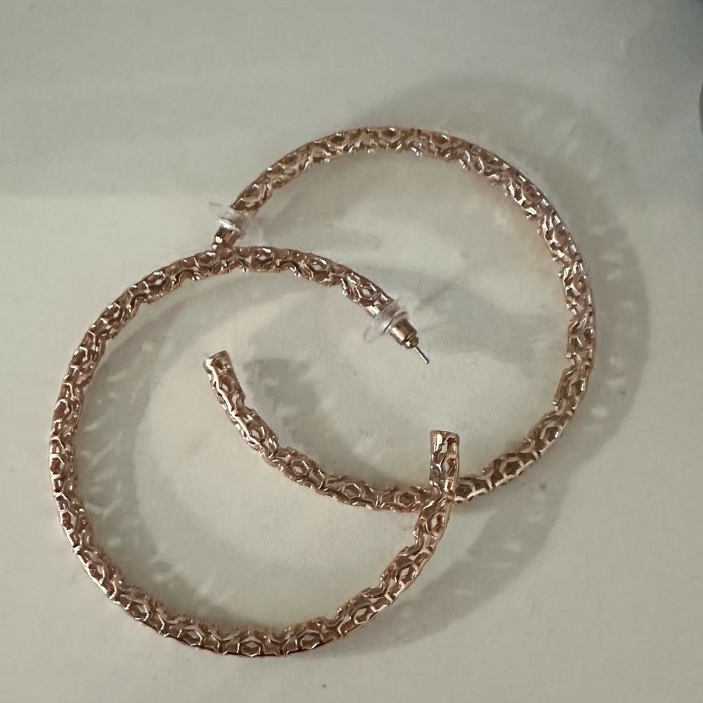 Rose gold Maggie hoops